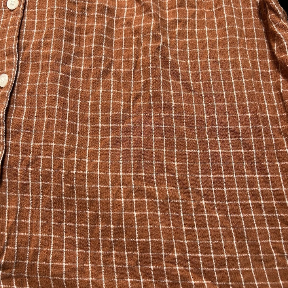 Madewell Veranda Plaid Top Bell Sleeve Button Front Womens Small Autumn - Picture 6 of 7